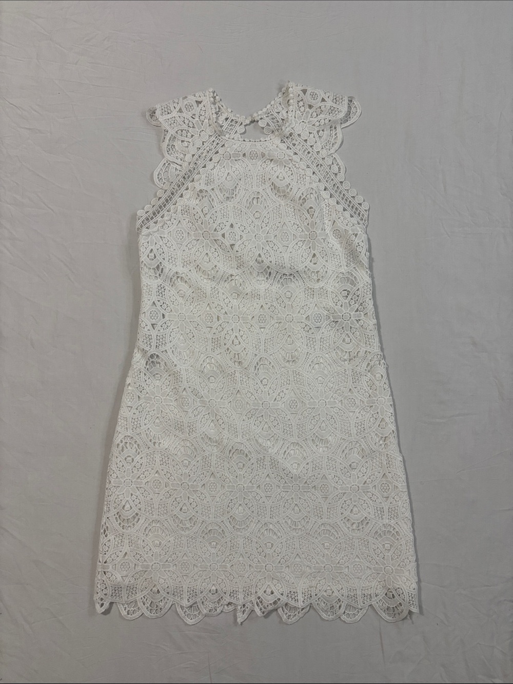 Laundry By Shelli Segal White Lace Mini Dress